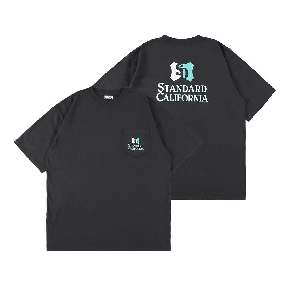 SD Heavyweight Shield Logo Pocket T - Black / Tシャツ / TSOAF100