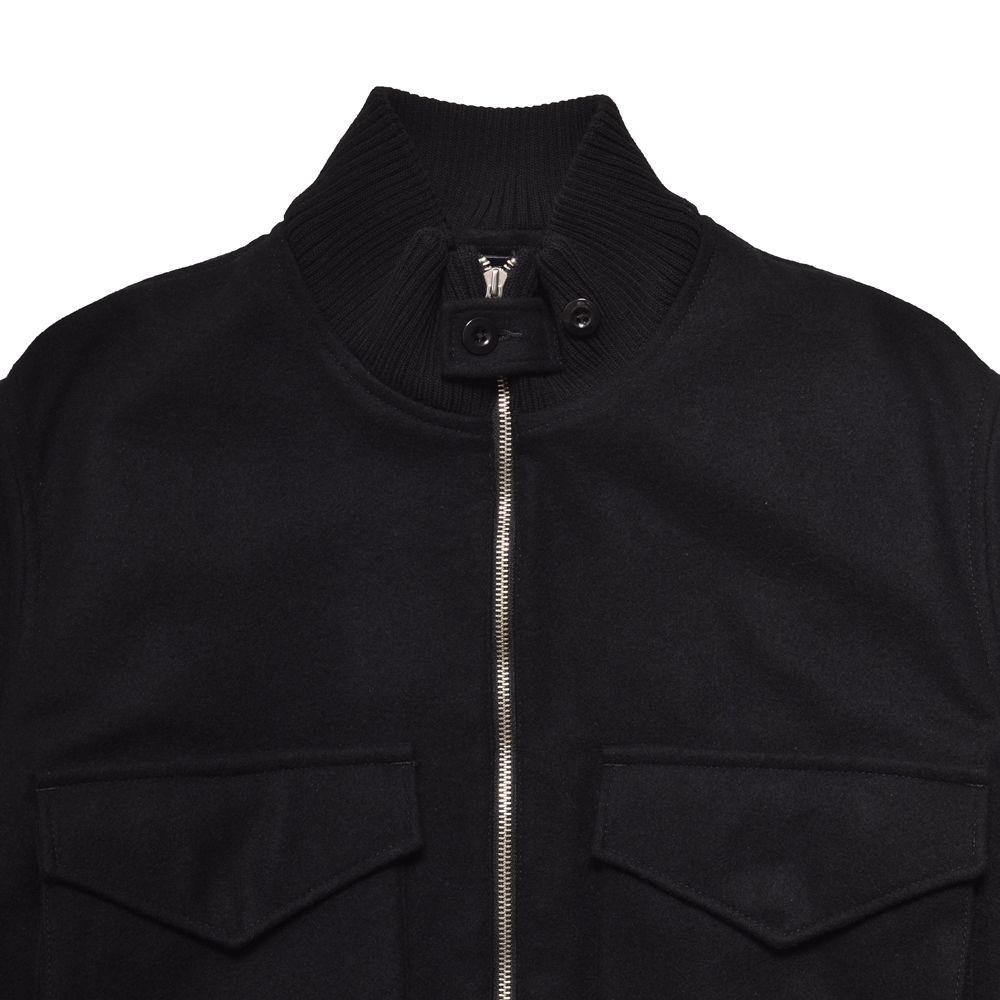 Wool Light Melton Flying JKT - BLK / 2510-9001