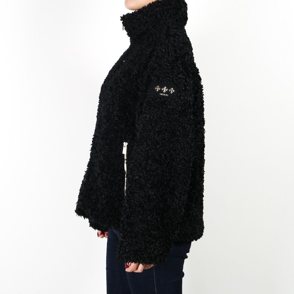 【レディース】 LUELA ルエラ - BLACK / ボア スタンドカラーブルゾン (フリース) / LJXA0041033588