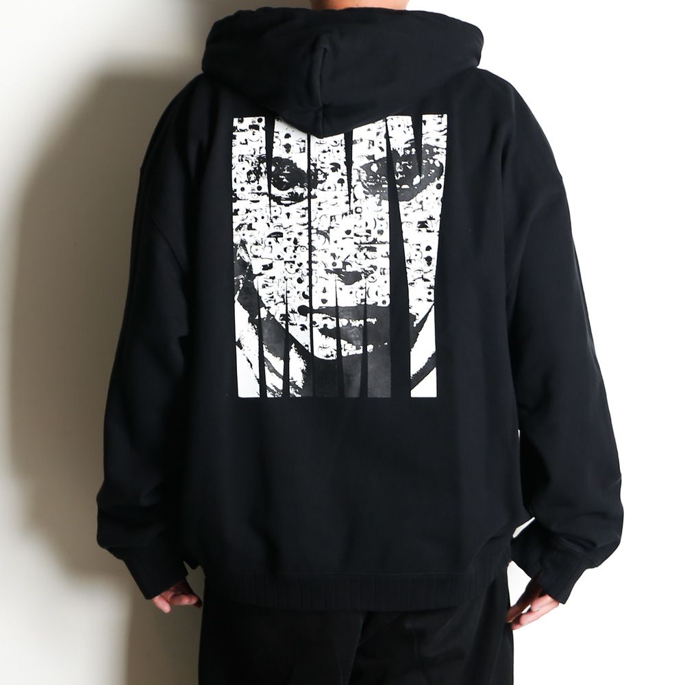 MASSES × Maison MIHARA YASUHIRO / FACE PRINT HOODIE MMY - BLACK / プルオーバー パーカー / C15HD041