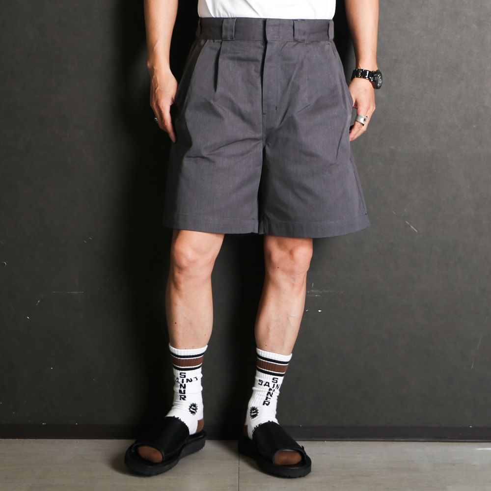 × DICKIES / 2TUCK HALF PANTS - T.GRAY / 2261-CP41-029