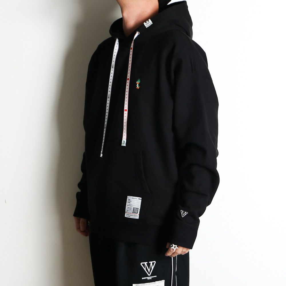 Leon Embroidery Hoodie - BLACK / レオン エンブロイダリー フーディー / J16HD791