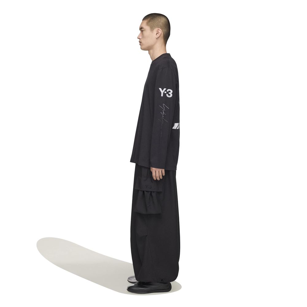 Y-3 MERCEDES-AMG PETRONAS FORMULA 1 TEAM CHAOS LOGO LONG SLEEVE TEE / Tシャツ / KR2372