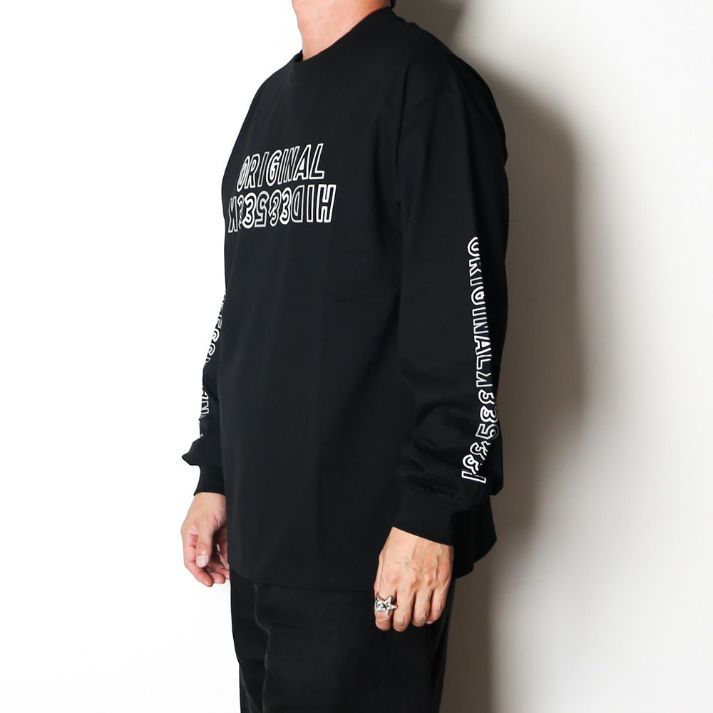 " HIDEANDSEEK × Toru Nishiura " / Original L/S Tee - BLK / Tシャツ / H30th-091526