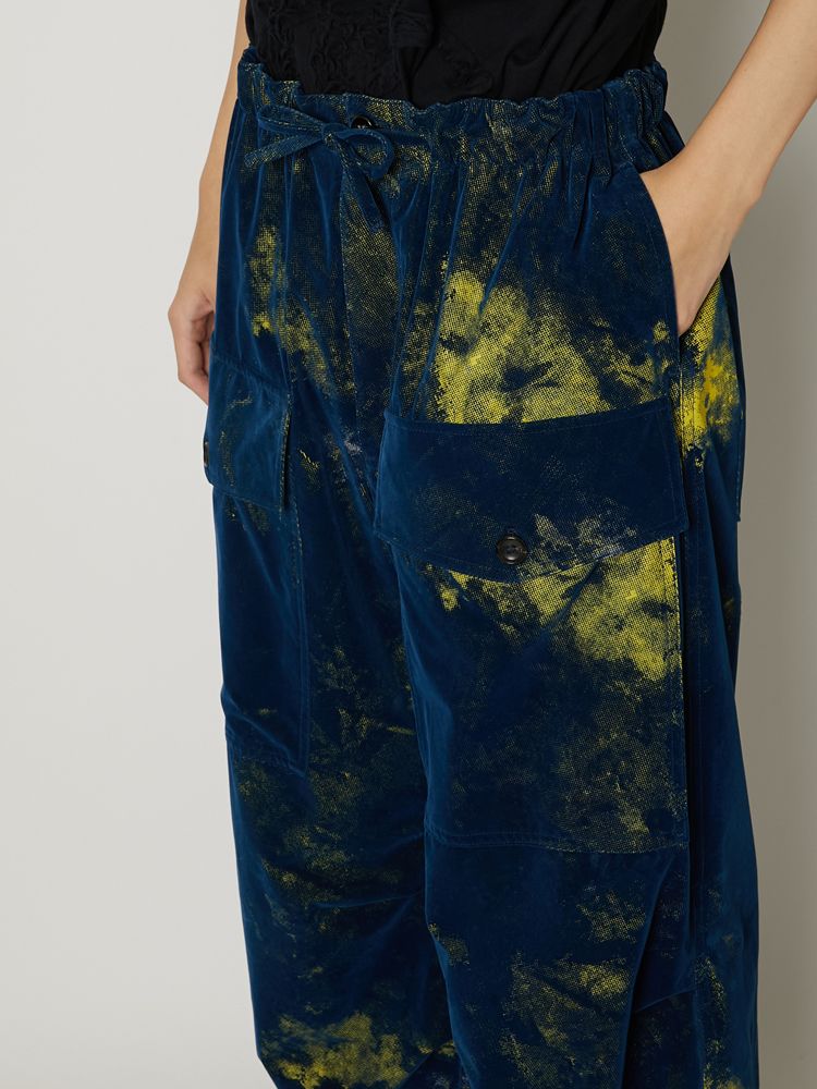 "FLOCKY + PIGMENT PRINT" PARACHUTE PANTS / パラシュートパンツ / TA23AW-PT018