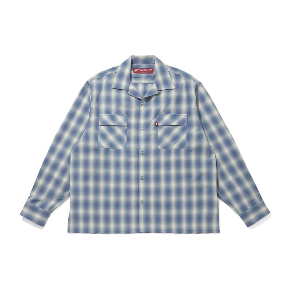 Ombre Check L/S Shirt (26aw) - Blue / オンブレチェックシャツ / HS-070326