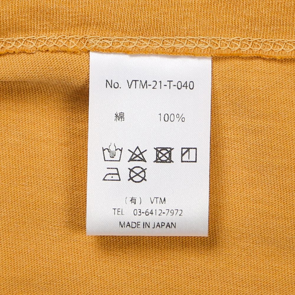WASHED TEE / ロゴ カットソー / VTM-21-T-040