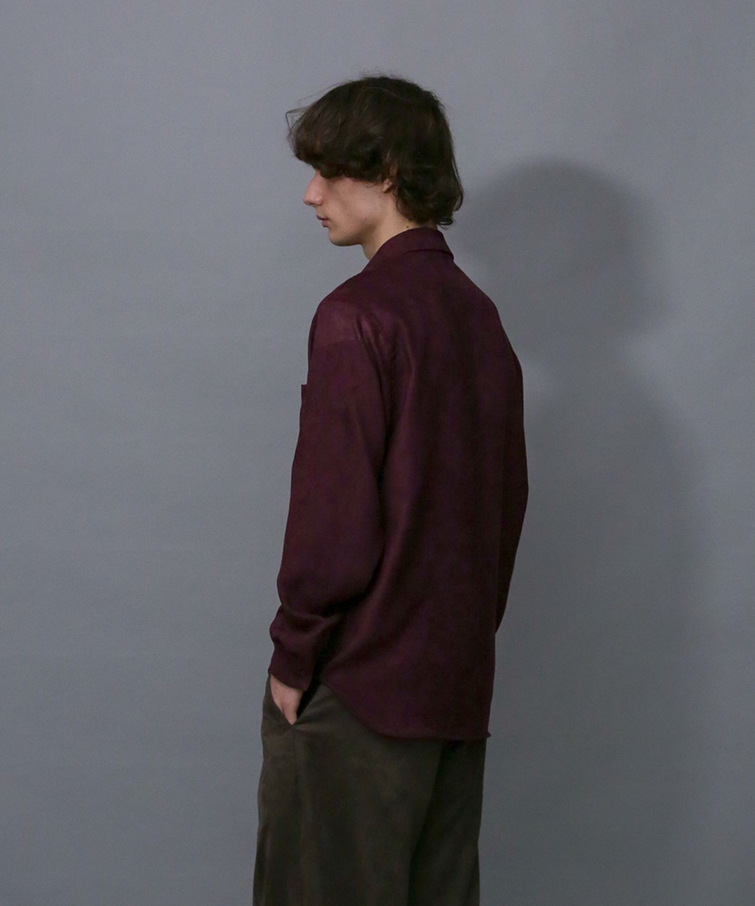 ECO SUEDE SH / エコスエード プレーンシャツ / 379207