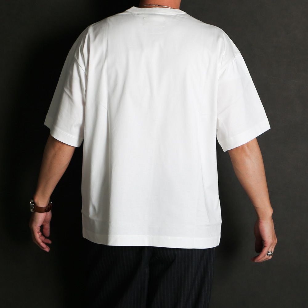 COMFORT FIT Tee - WHITE / オーガニックGIZA 80/3 天竺 サバイバルクロス® - コンフォートフィットTee / A26A19CS02B