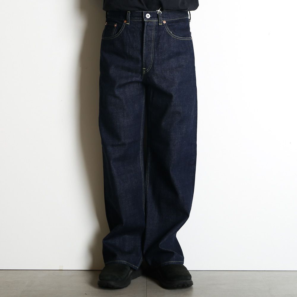 CLEAN CYLINDER FIT JEANS - INDIGO O.W / オーガニックコットン 13.5oz セルビッチデニム - クリーンシリンダーフィットジーンズ / M26A10PT02C