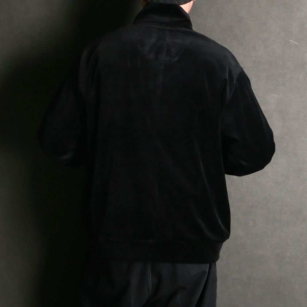 Full Zip Track Jacket - dark navy / オーガニッコットンベロア - フルジップトラックジャケット / M25C19CS01C