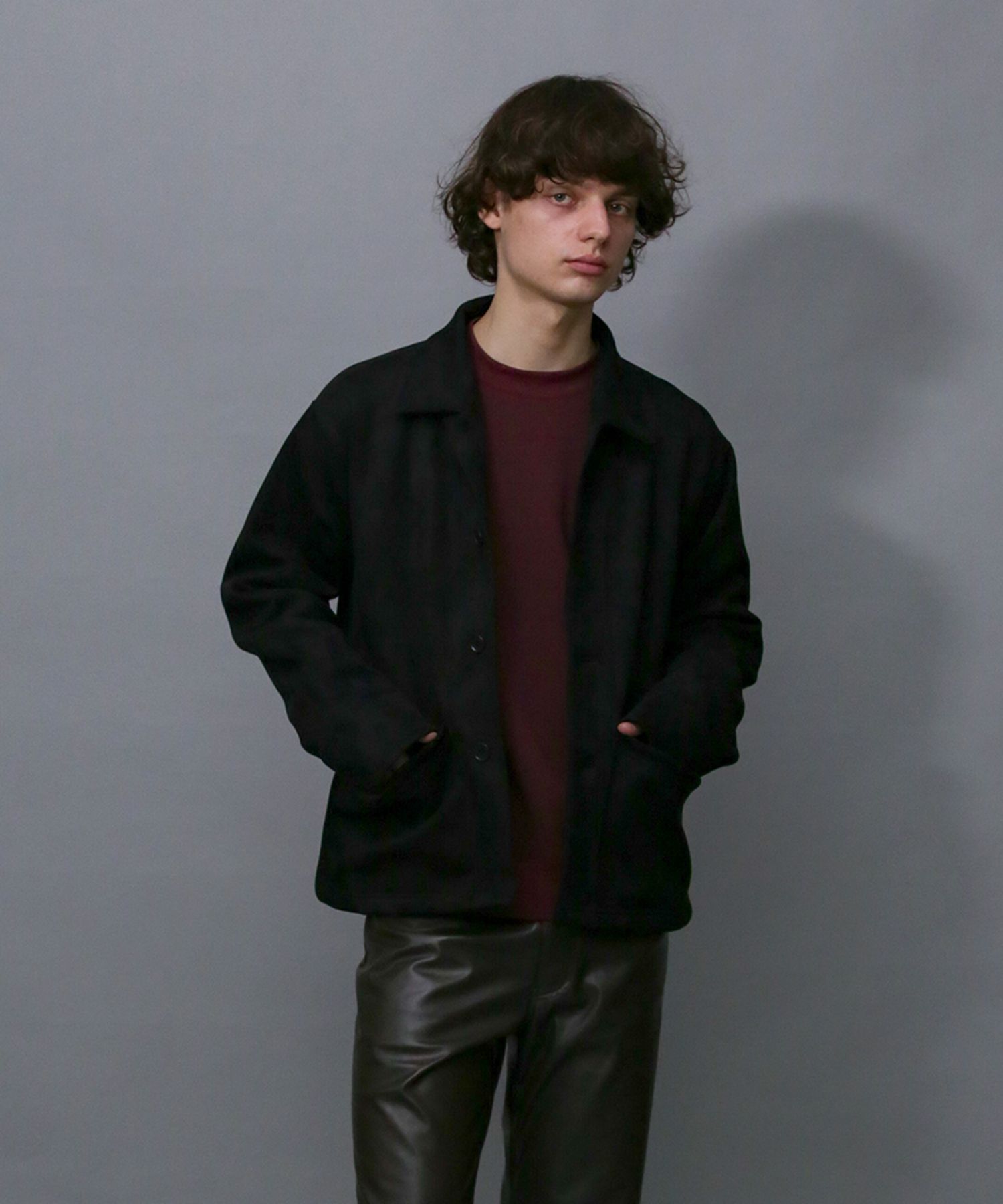 TECH KNIT SUEDE JK / ダンボールスエード カバーオール / 179204