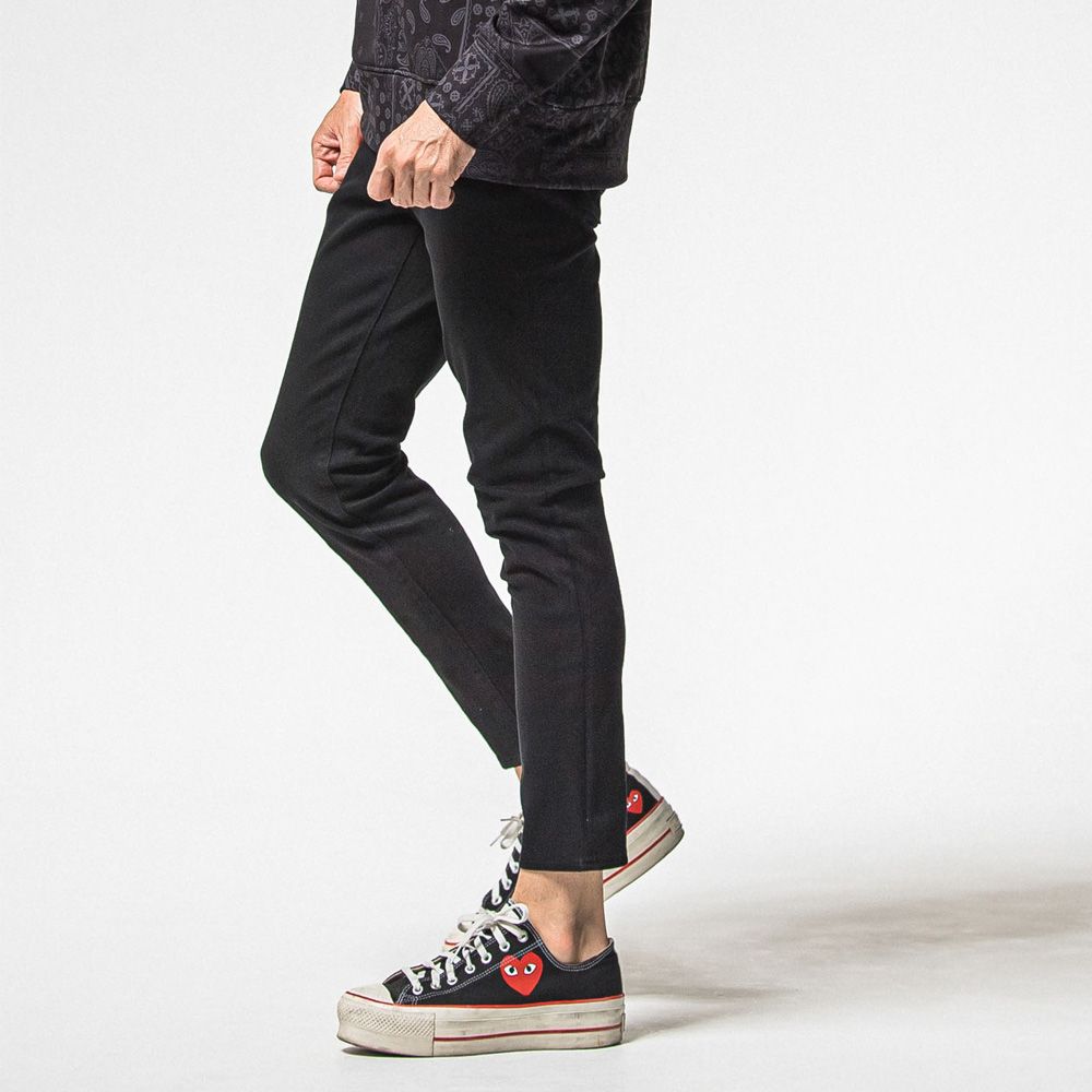 MICK DENIM JERSEY - BLACK / ジャージーンズ / BASIC-ST-020