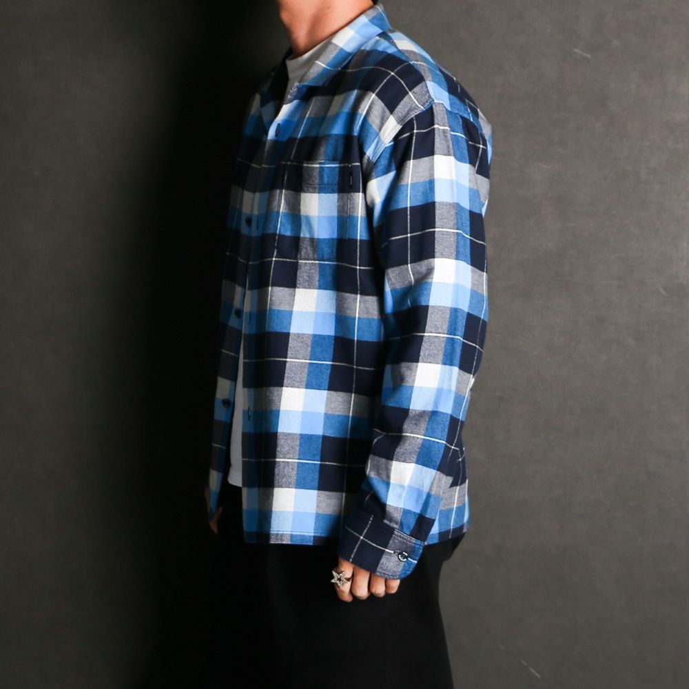 【ラスト1点-サイズL】 COTTON RAYON CHECK SHIRT / コットンレーヨンチェックシャツ / 25'RS-0306