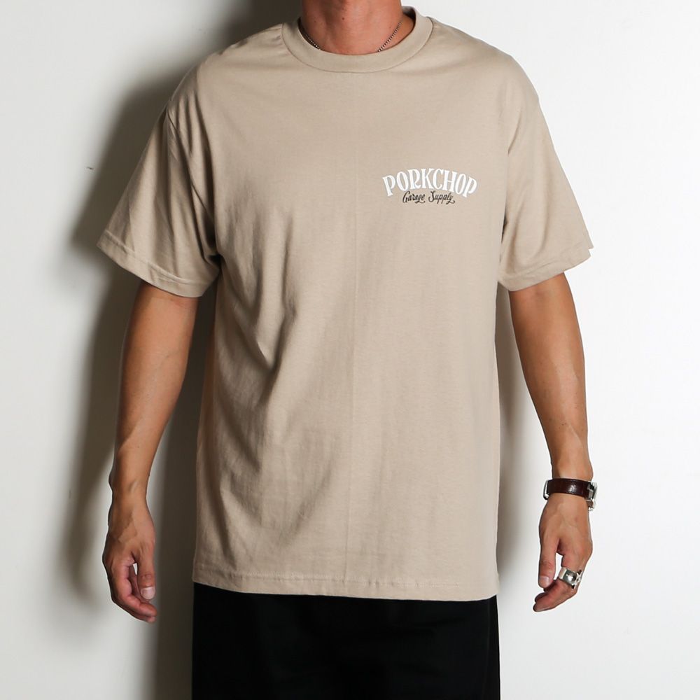 PCP BACK TEE - SAND / ショートスリーブTシャツ