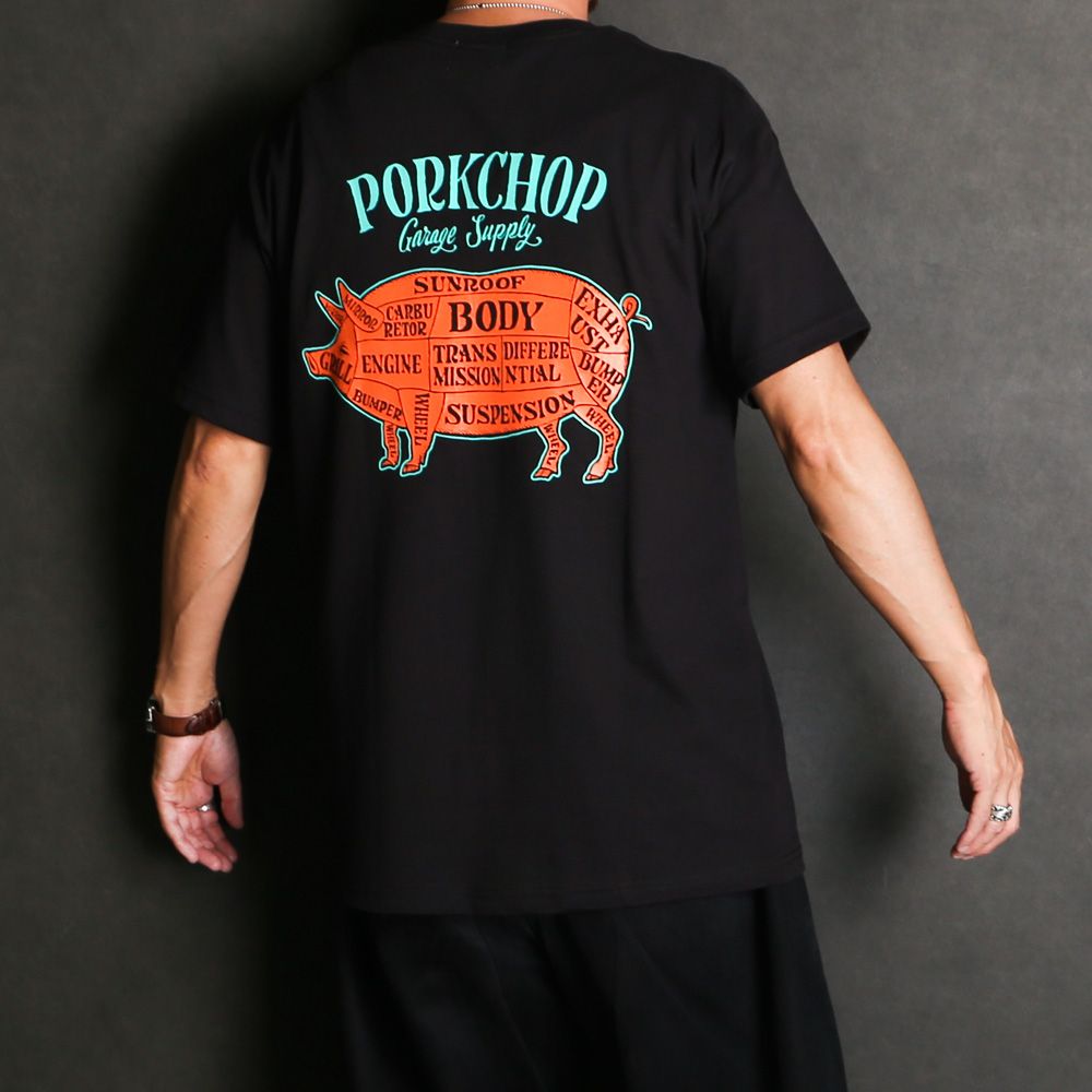 PCP BACK TEE - BLACK / ショートスリーブTシャツ