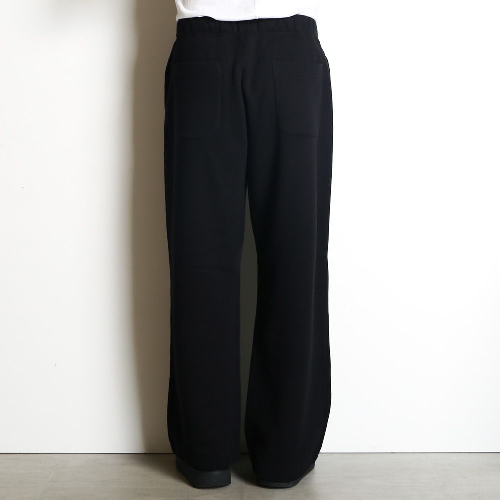 Wide Jacquard Sweatpants - Black / ワイドシルエット スウェットパンツ / SN-631A