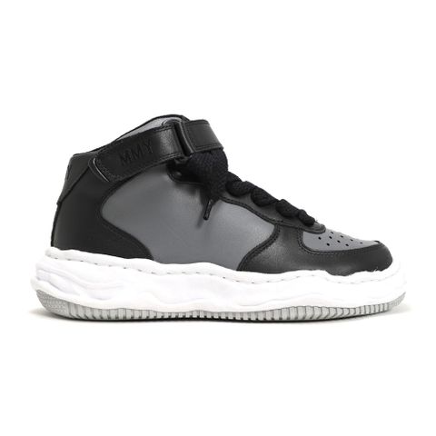 "WAYNE" original sole washed leather High-Top sneaker / A08FW705