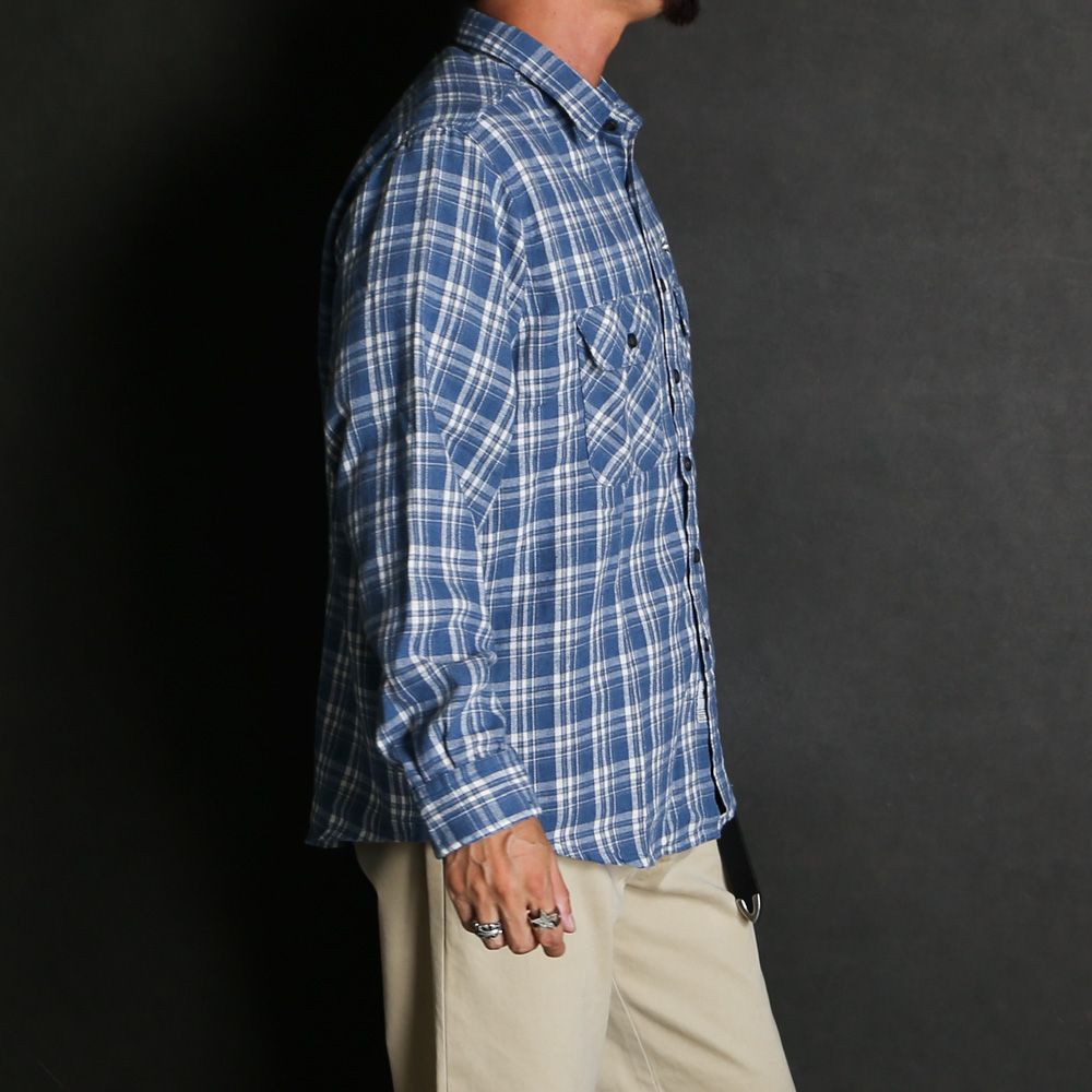Flannel Shirt - Blue / フランネルシャツ / GD0468