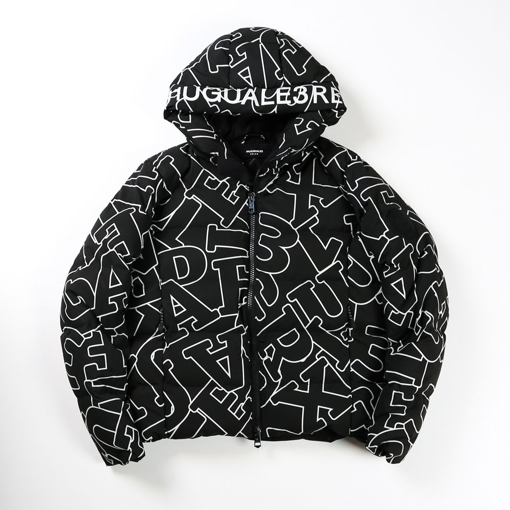 LETTERING DOWN JACKET / ダイアゴナルロゴ ダウンジャケット / USO-21042