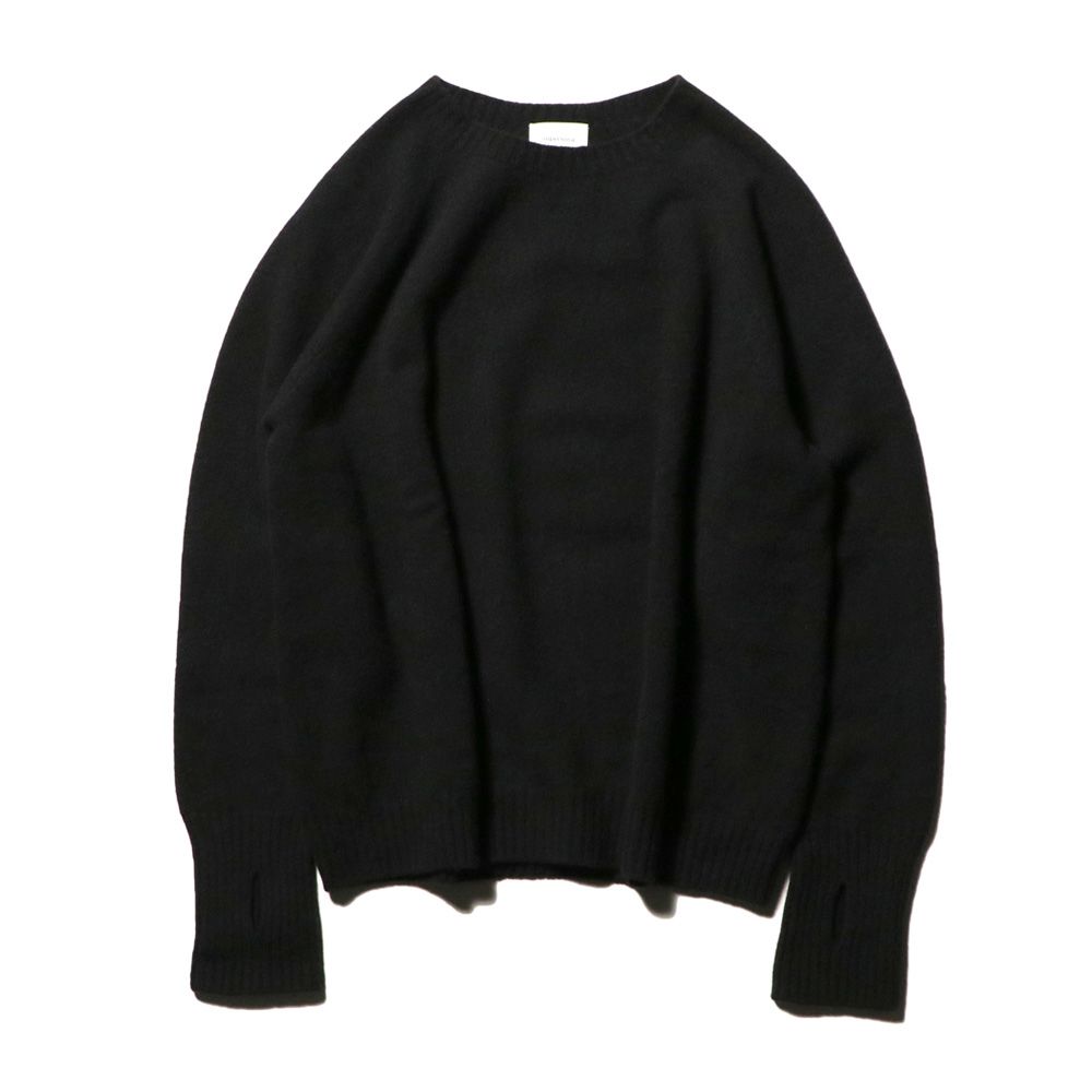 Seamless knit sweater - 100% cashmere / シームレス クルーネックセーター - カシミヤ / SN-593A