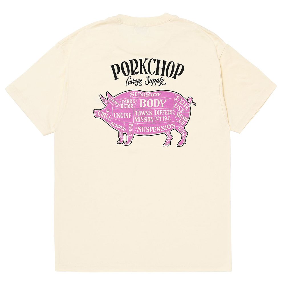PORK BACK TEE - CREAM / ショートスリーブTシャツ