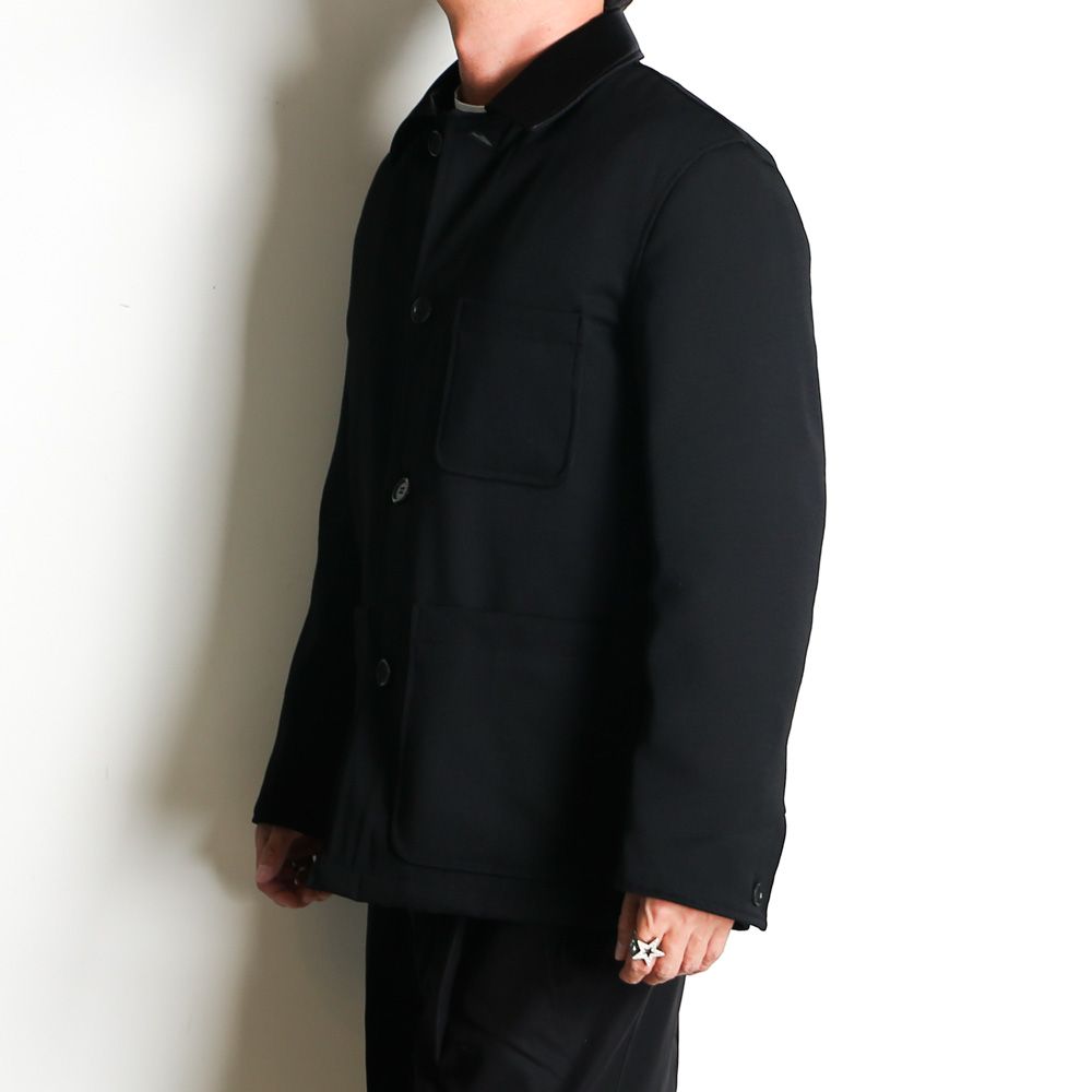 TUXEDO COVERALL - BLACK / ポロワース タキシードクロス - タキシードカバーオール / A25C11JK01C