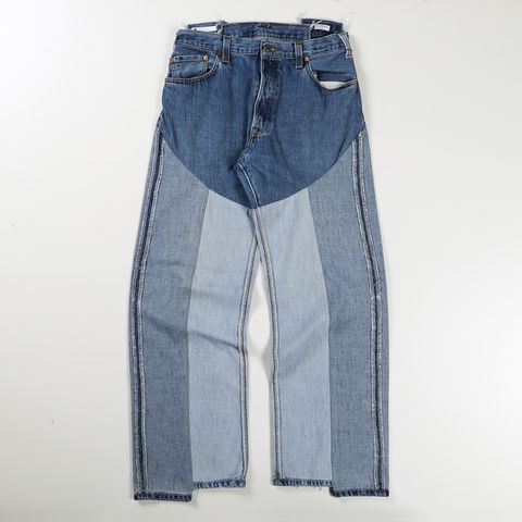 【サイズ W32】 OLD PARK×MINEDENIM / Inside_out Chaps Jeans / MND-25SSOP002
