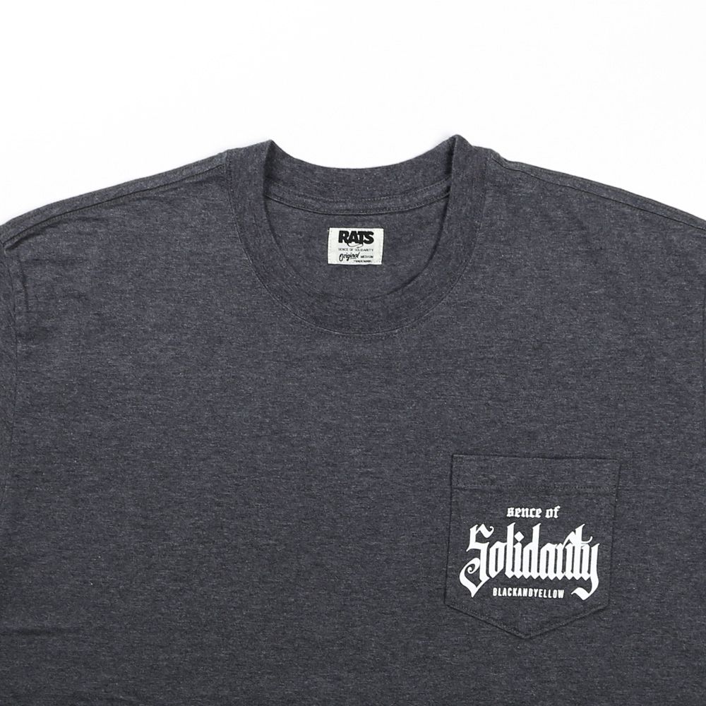 RATS - SOLIDARITY POCKET TEE - CHARCOAL / Tシャツ / 24'RTC
