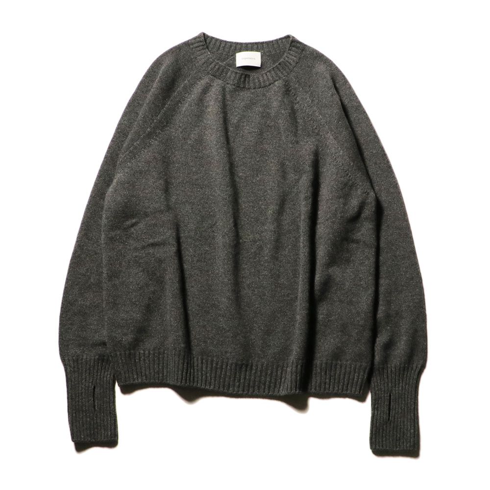 Seamless knit sweater - 100% cashmere / シームレス クルーネックセーター - カシミヤ / SN-593B