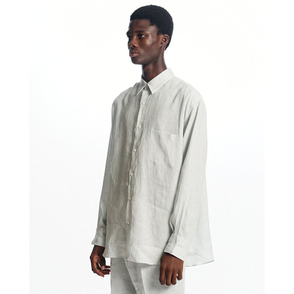 COMFORT FIT SHIRT - Ice / ヘンプ細布 - コンフォートフィットシャツ / A26A22SH01C