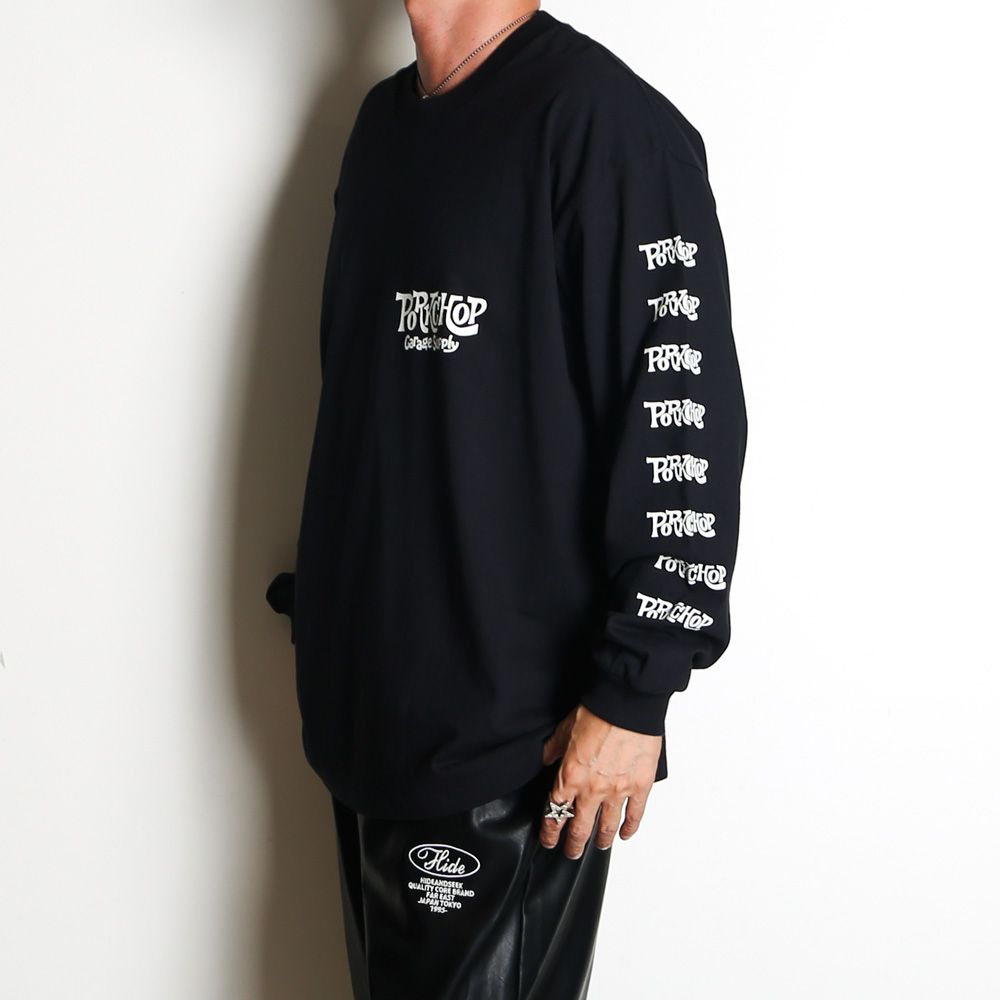 SC LOGO L/S TEE - BLACK / ロングスリーブTシャツ