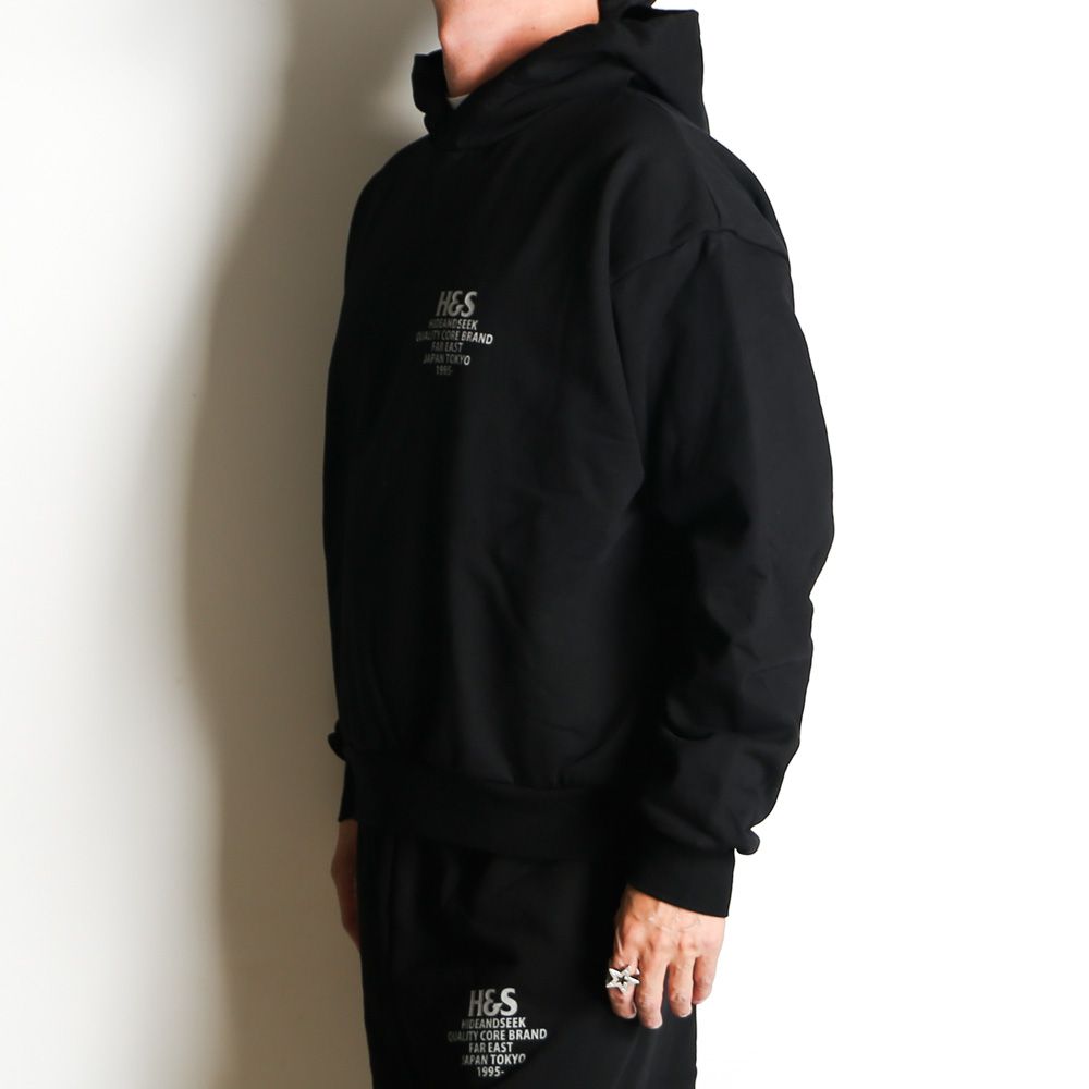 H&S Hooded Sweat Shirt (25aw) - BLK / プルオーバーパーカー / HC-100625