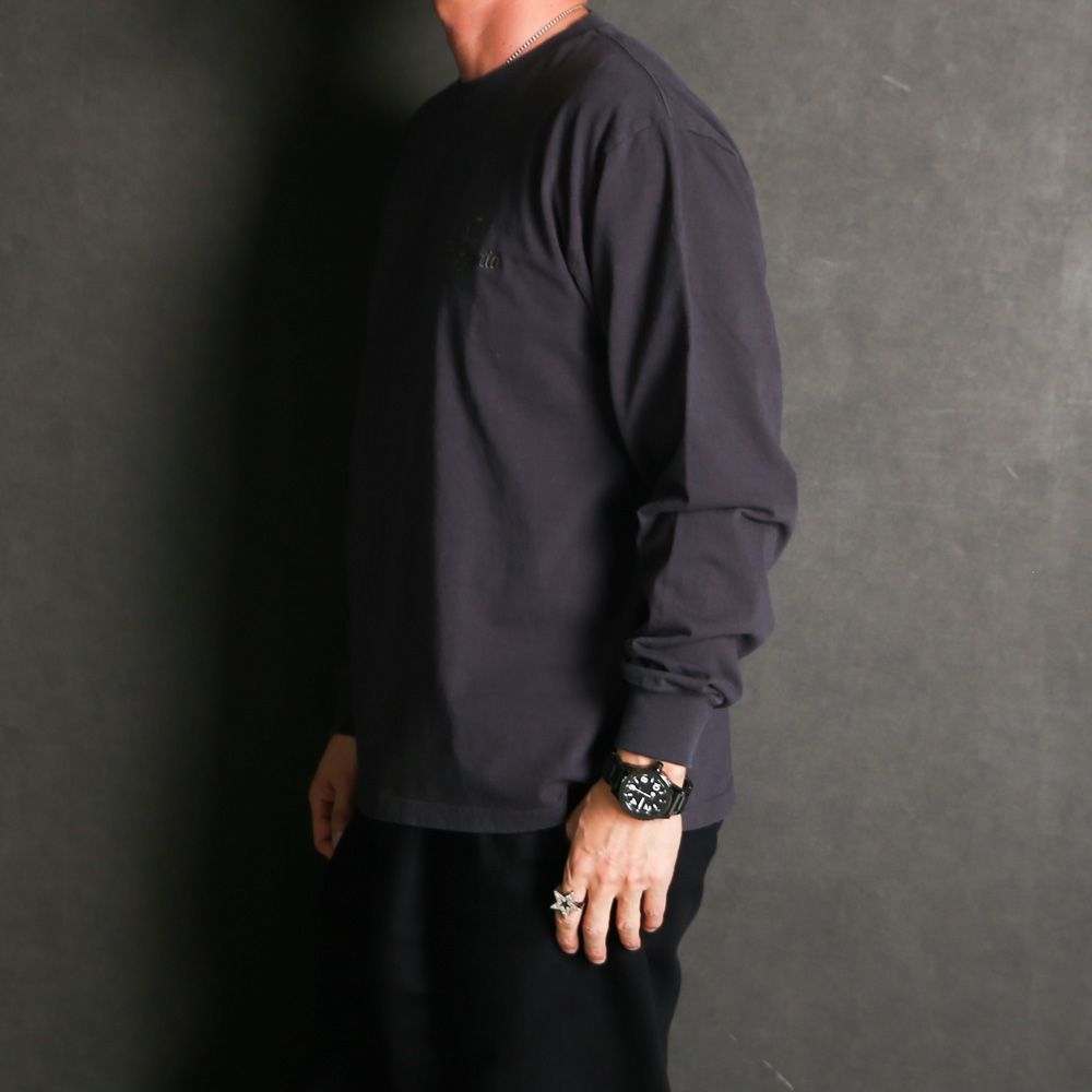 SD US Cotton Logo LS T - BLACK / Tシャツ / TSOLD120