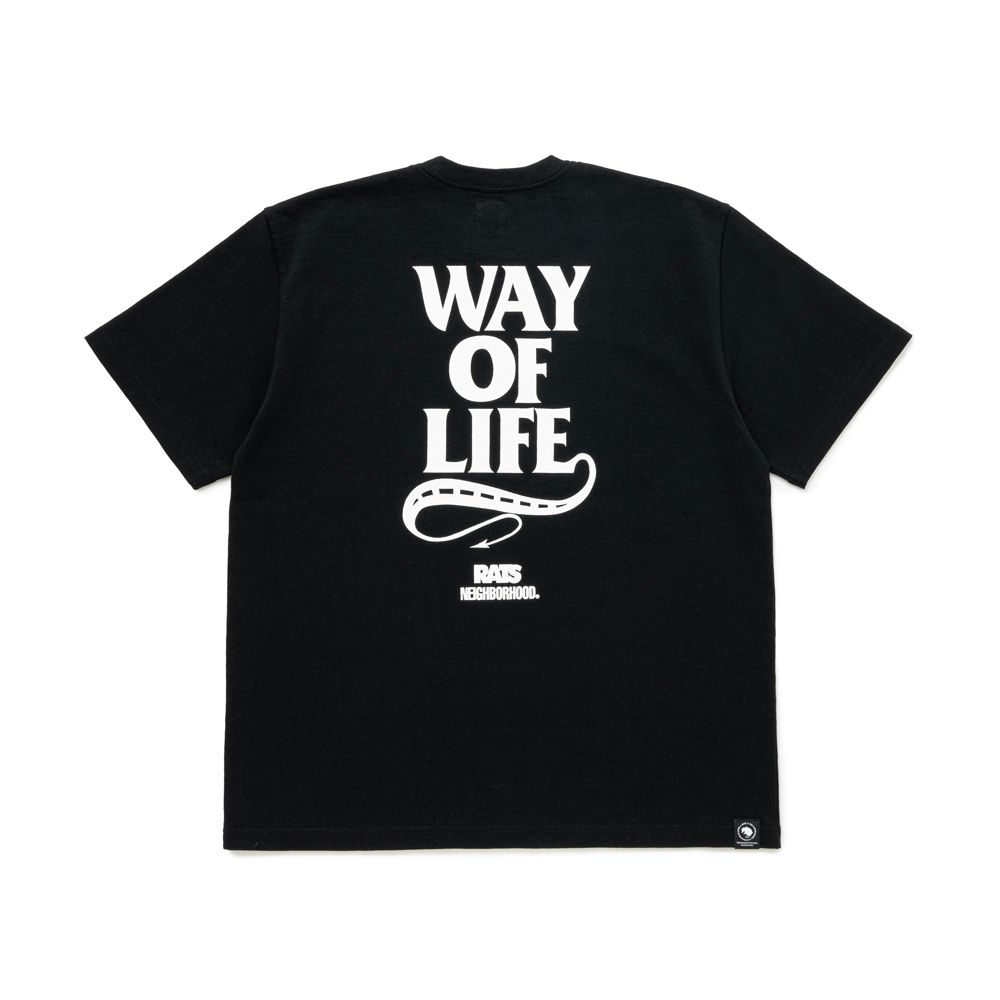 20th RATS × NEIGHBORHOOD / S/S TEE - BLACK / Tシャツ / 25'SPT-0105