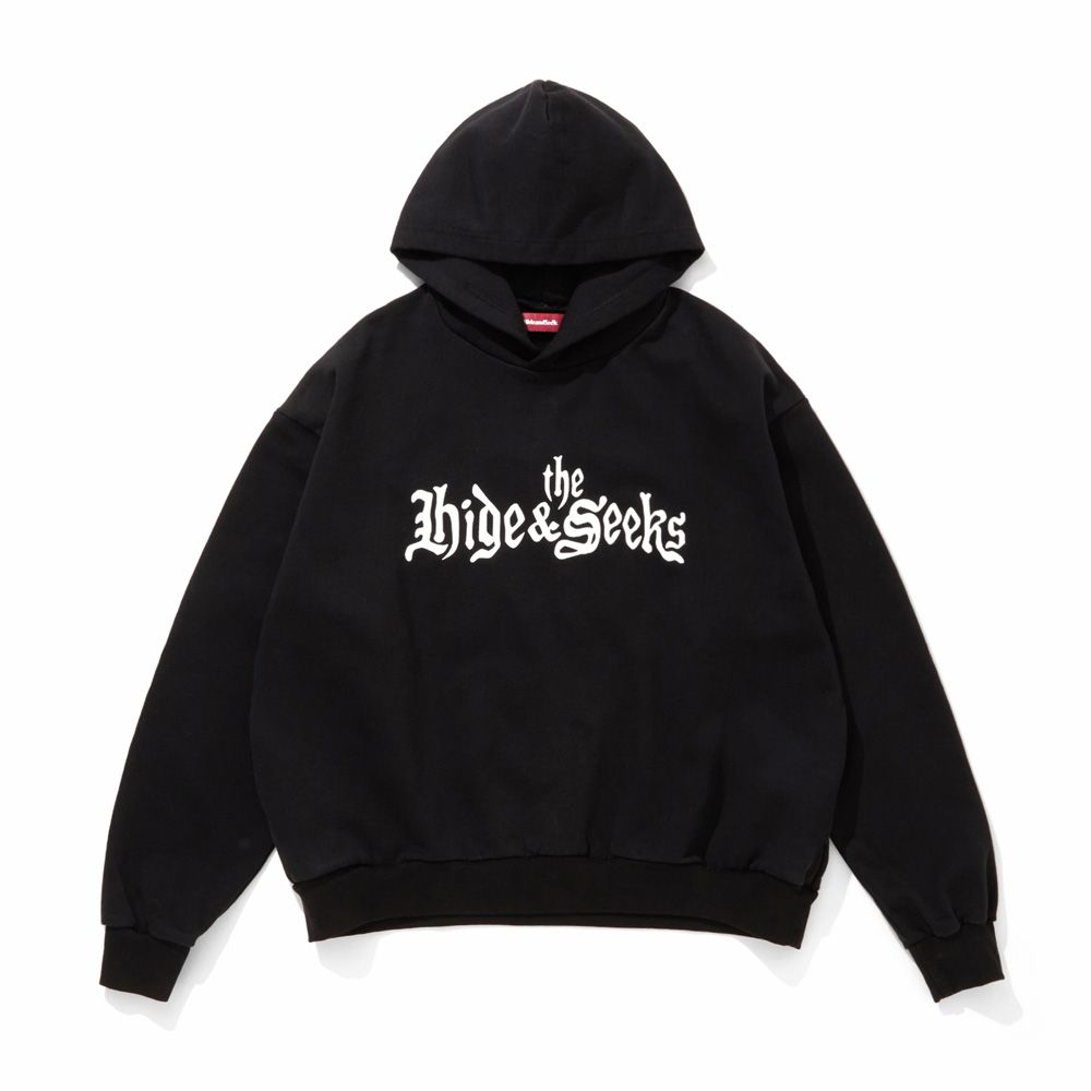 【ラスト1点-サイズM】 " HIDEANDSEEK × Toru Nishiura " / The H&S Hooded Sweat Shirt - BLK / プルオーバーパーカー / H30th-010226