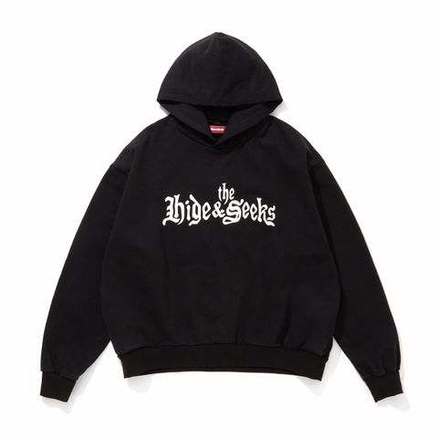 【ラスト1点-サイズM】 " HIDEANDSEEK × Toru Nishiura " / The H&S Hooded Sweat Shirt - BLK / プルオーバーパーカー / H30th-010226