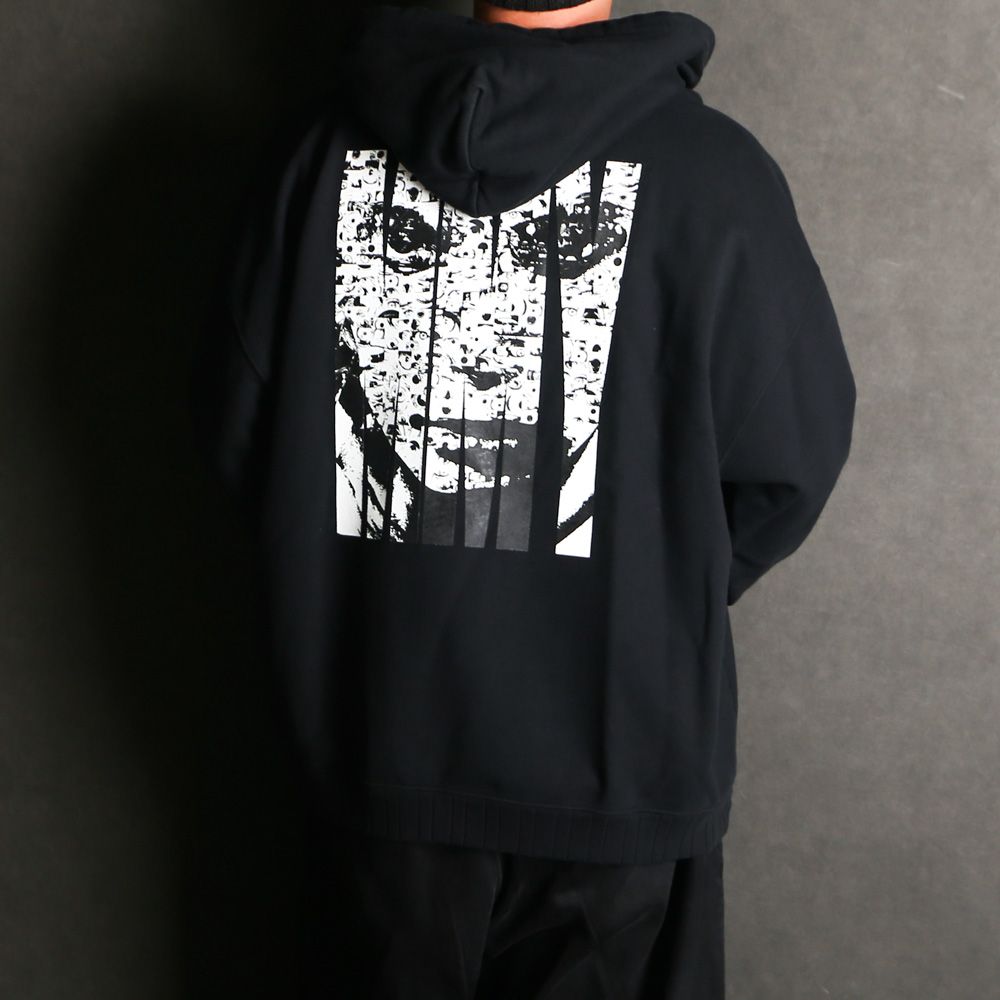 MASSES × Maison MIHARA YASUHIRO / FACE PRINT HOODIE MMY - BLACK / プルオーバー パーカー / C15HD041