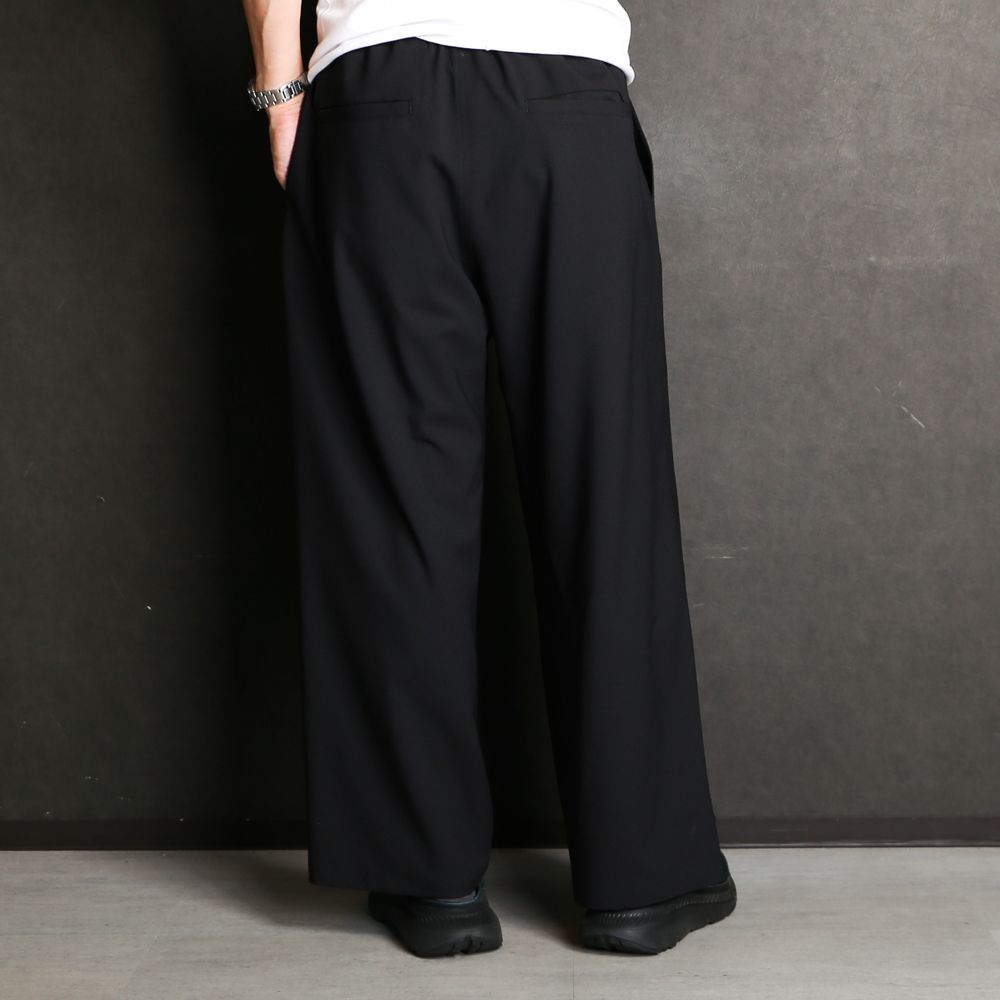 WORSTED WOOL-LIKE TWILL PT / 2タックワイドイージーパンツ / 478214