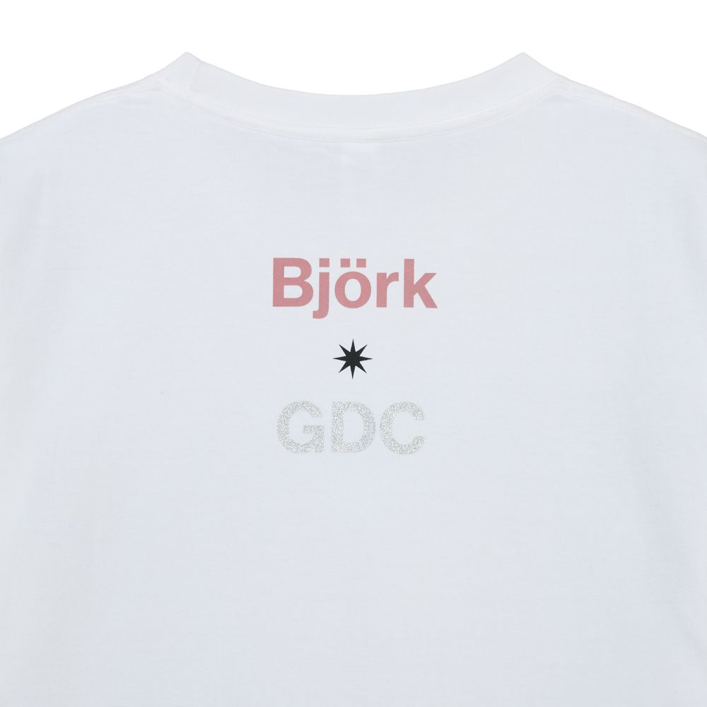 【Bjork by Kevin Cummins×GDC】 Monochrome Tee - WHITE / Tシャツ / GD0584