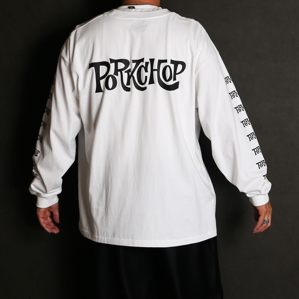 SC LOGO L/S TEE - WHITE / ロングスリーブTシャツ