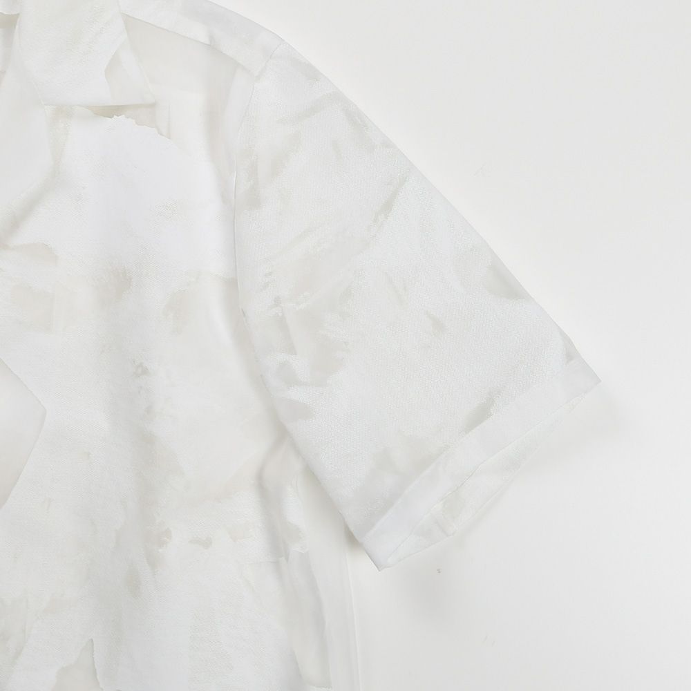"TRANSPARENT FLOWER" OPEN COLLAR SHIRTS / オープンカラーシャツ / TA23SS-SH036
