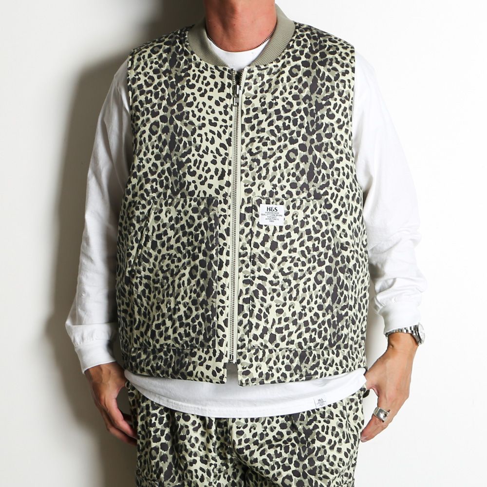 Camo Zip Work Vest - Panther / ワークベスト / HJ-100225