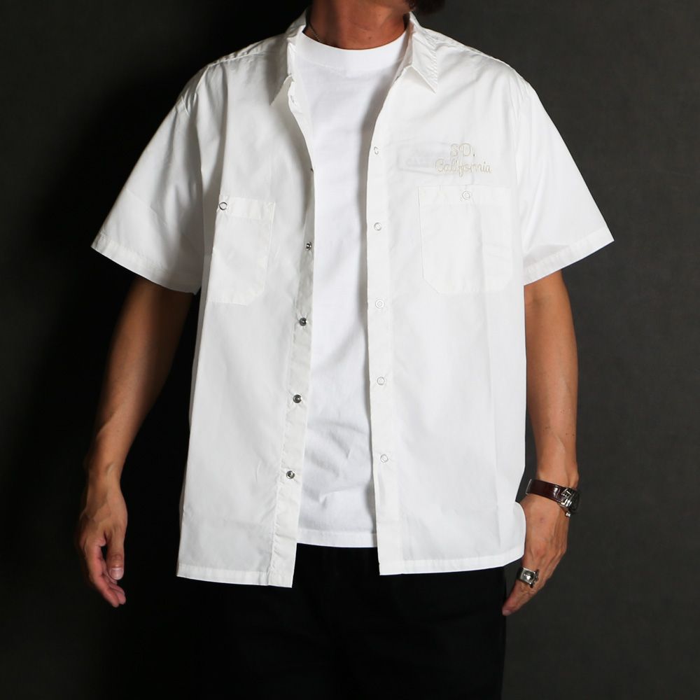 SD Dress Work Shirt SS - White / ワークシャツ / SHOSD220