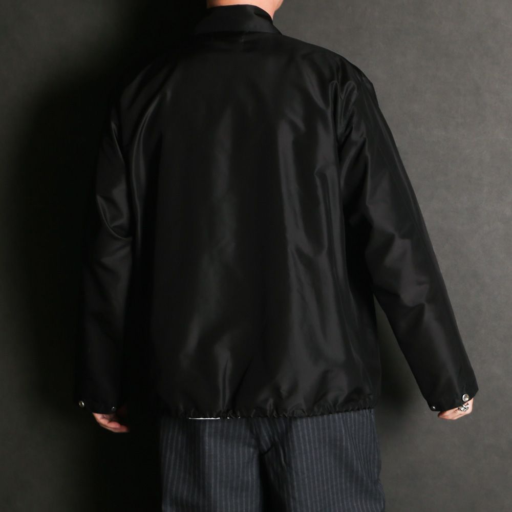 【ラスト1点-サイズ2】 COACH JACKET Ⅲ - BLACK / シルクタフタ - コーチジャケット / A26A12BL02C