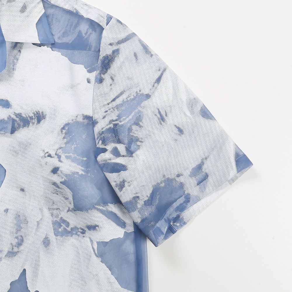 "TRANSPARENT FLOWER" OPEN COLLAR SHIRTS / オープンカラーシャツ / TA23SS-SH036