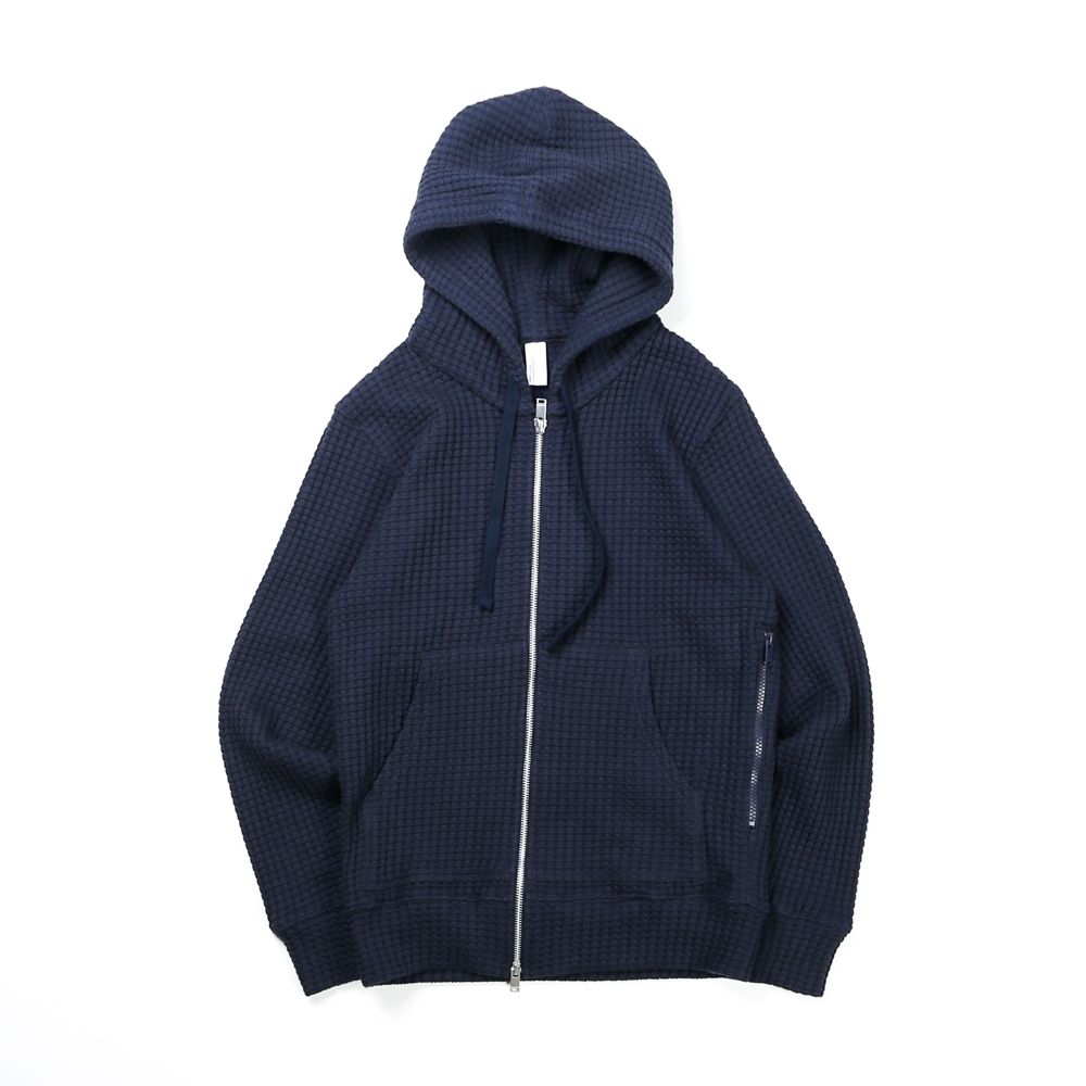 BIG WAFFLE Hoodie / ビッグワッフル ジップアップパーカー / MSEA21S0846-M