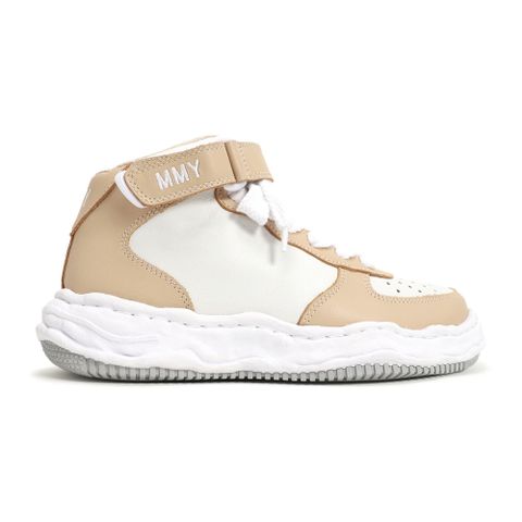 "WAYNE" original sole washed leather High-Top sneaker / A08FW705