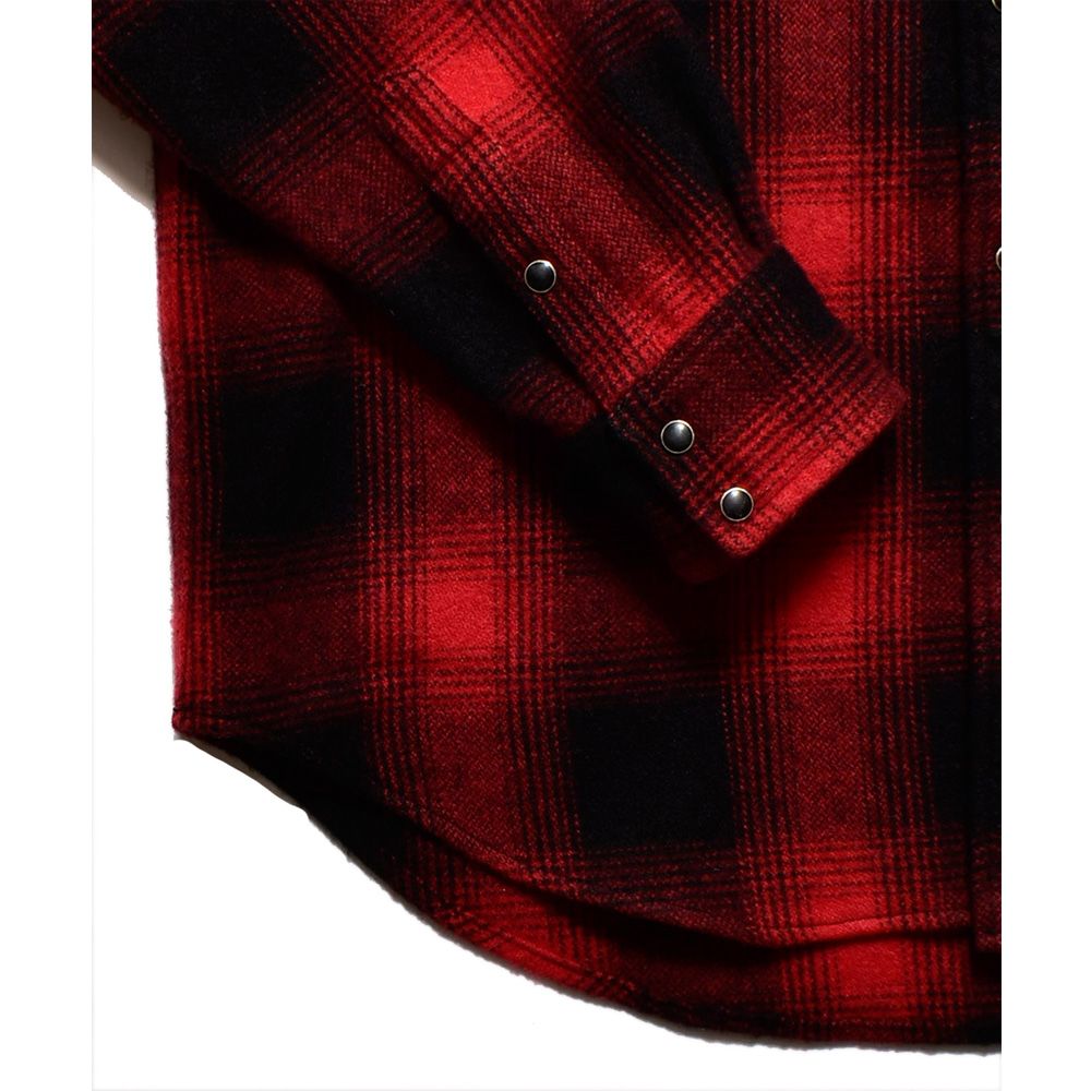 Ombre Check Flannel RF Western SH / 2310-5001
