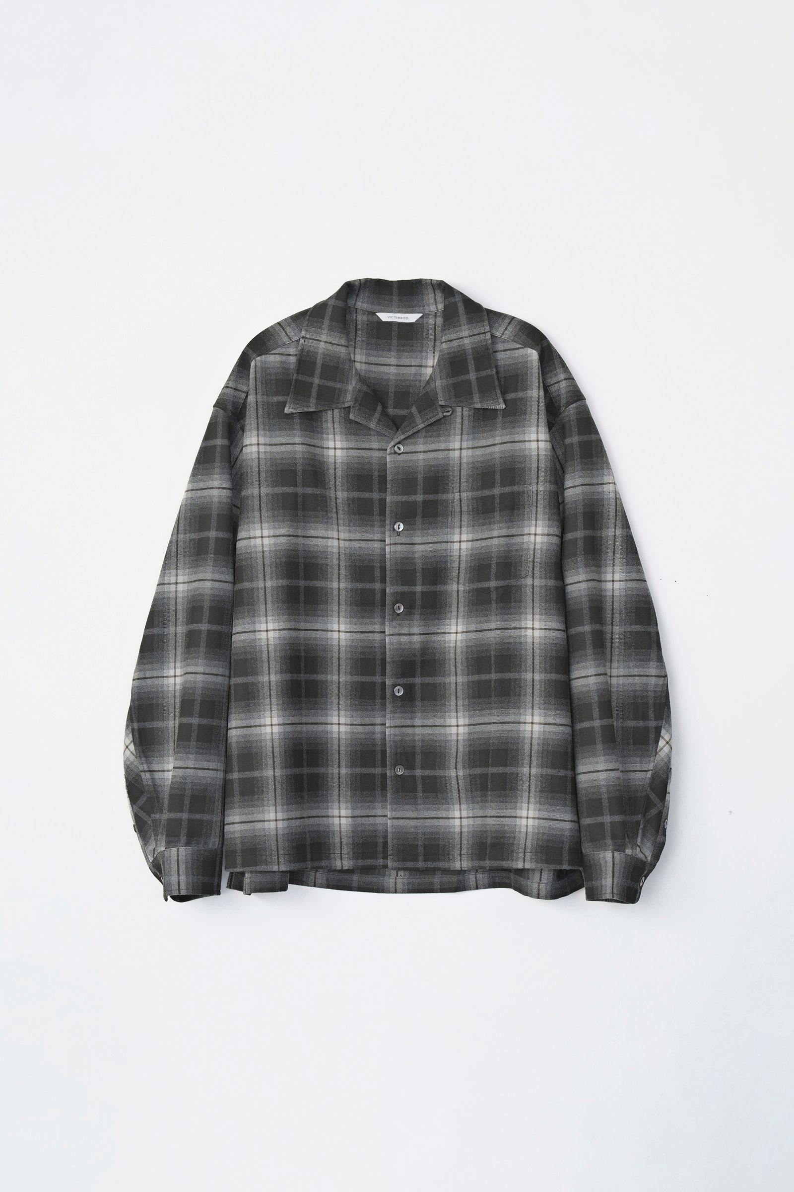 VICTIM ヴィクティム / OPEN COLLAR CHECK SHIRTS VICTIM（ヴィクティム）の「VICTIM ヴィクティム / OPEN COLLAR